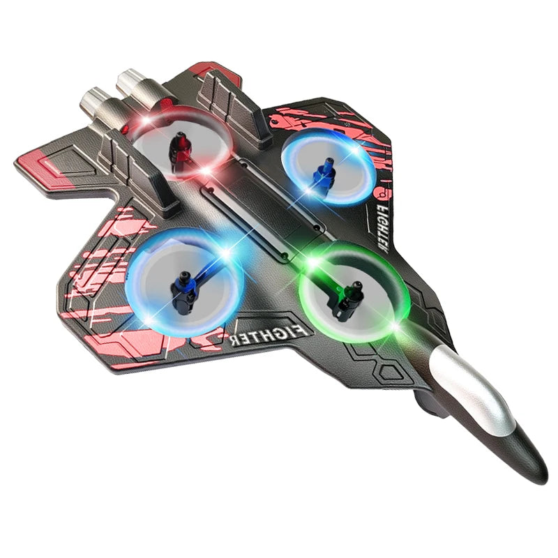 Avión Fighter con Luces LED y Control Remoto