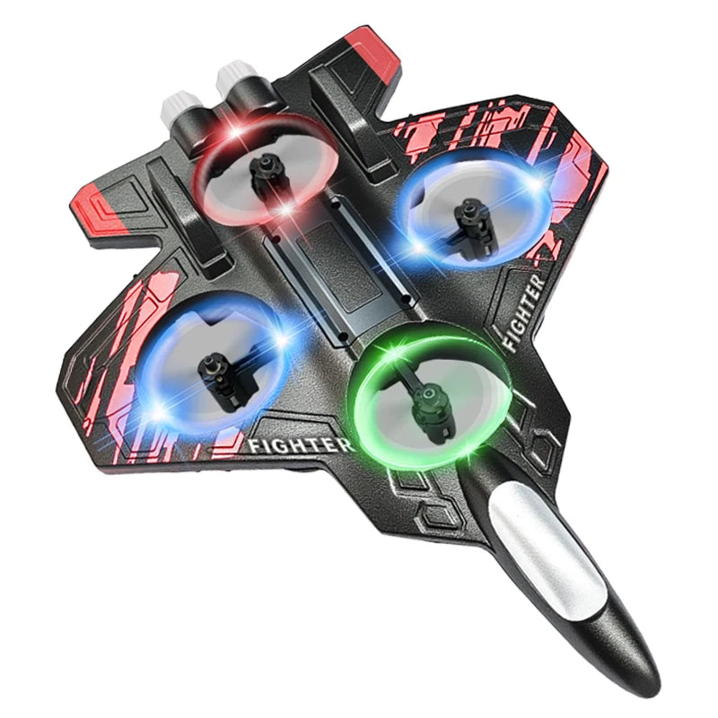 Avión Fighter con Luces LED y Control Remoto